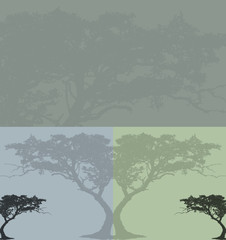 abstract background with trees
