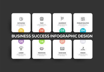 BUSINESS SUCCESS INFOGRAPHIC DESIGN