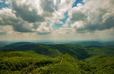 Fototapeta premium Bél-kő view in Bélapátfalva hiking route magnificent landscape Hungary