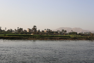 Fototapeta premium view of the river and city