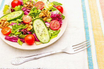Fresh vegetables cooking background