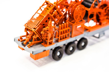 Coiled tubing unit machine for the oil production