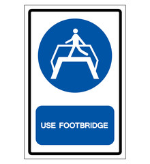 Use Footbridge Symbol Sign ,Vector Illustration, Isolate On White Background Icon .EPS10