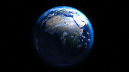 Real Earth 3d Render