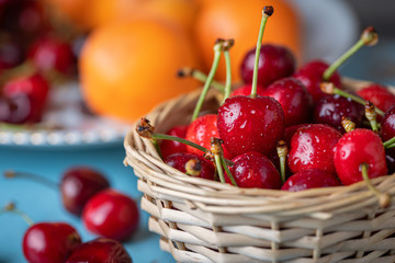 Fresh ripe cherries