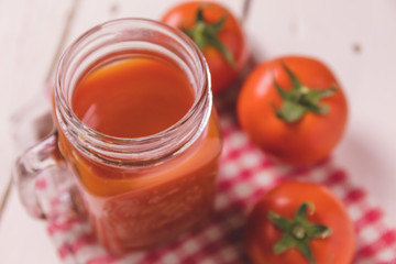 Glass of a Fresh Tomato juice