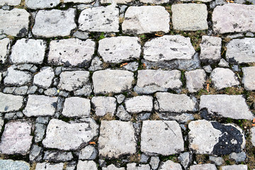 Cobblestone pavement background