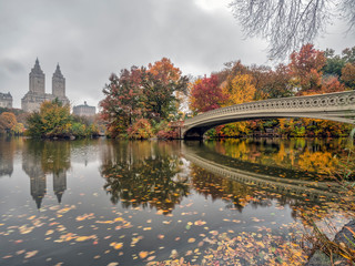 Obraz premium Bow bridge,Central Park, New York Cit