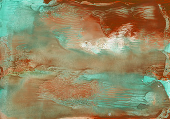 Fototapeta premium Abstract background, hand-painted texture, watercolor painting, splashes, drops of paint, paint smears. Design for backgrounds, wallpapers, covers and packaging.
