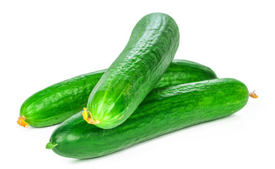 Cucumber isolated on white background