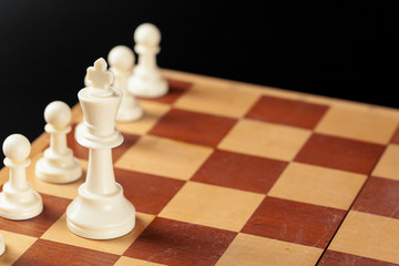 chess on board business concept