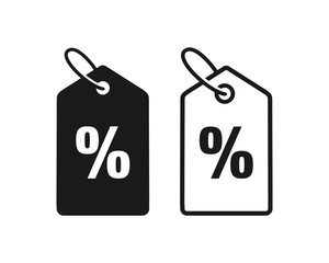 Discount, percentage icon symbol vector