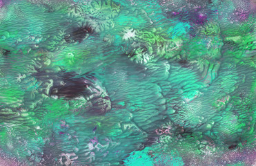 Abstract background, hand-painted texture, watercolor painting, splashes, drops of paint, paint smears. Design for backgrounds, wallpapers, covers and packaging.