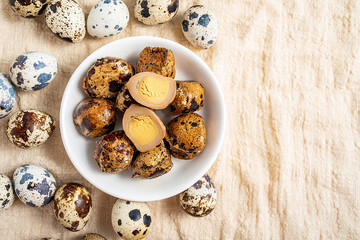 Nutrition, delicious snacks, snacks, marinated, quail eggs