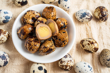 Nutrition, delicious snacks, snacks, marinated, quail eggs
