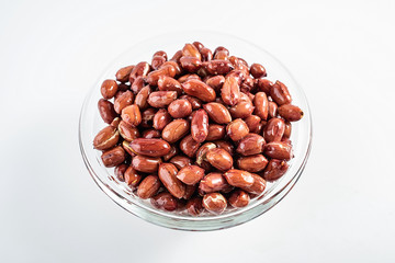A bowl of Chinese delicious snacks fried peanuts