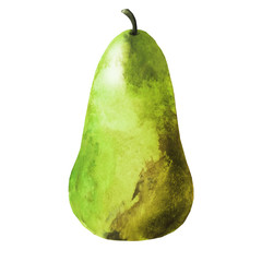 Watercolor pear