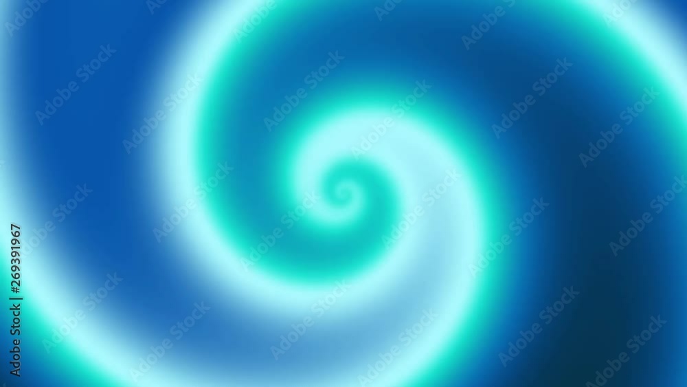 Poster Endless spinning futuristic Spiral. Seamless looping footage. Abstract helix.