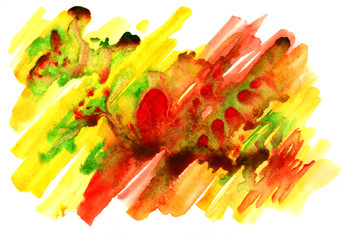 watercolor color yellow green  background texture