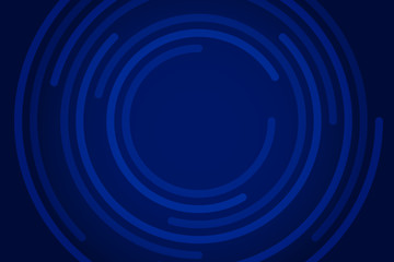 Blue circle swirl abstract background vector.