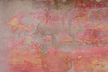 Texture, wall, concrete, it can be used as a background. Wall fragment with scratches and cracks