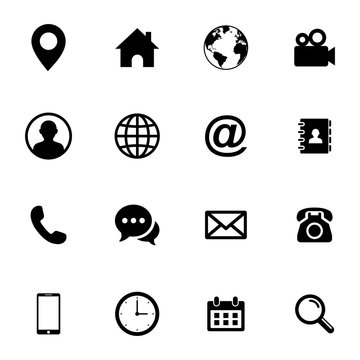 Web icon set. Set of web icon symbol vector