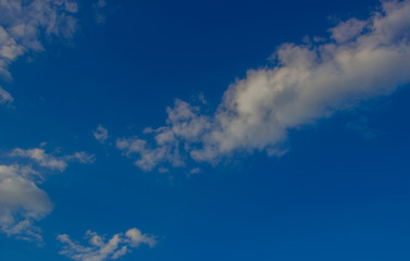 A flock of little clouds, Beautiful photo of clouds in the blue sky