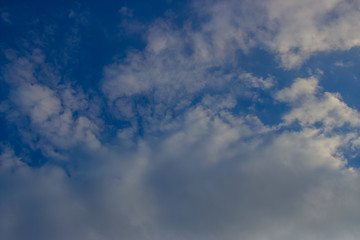 A flock of little clouds, Beautiful photo of clouds in the blue sky