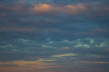 A flock of little clouds, Beautiful photo of clouds in the blue sky