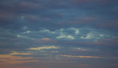 A flock of little clouds, Beautiful photo of clouds in the blue sky