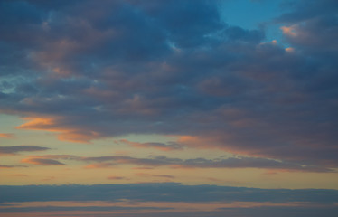 A flock of little clouds, Beautiful photo of clouds in the blue sky
