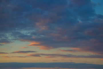 A flock of little clouds, Beautiful photo of clouds in the blue sky