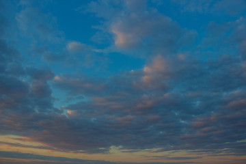 A flock of little clouds, Beautiful photo of clouds in the blue sky