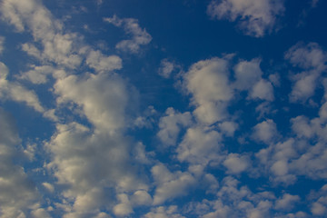 A flock of little clouds, Beautiful photo of clouds in the blue sky