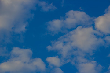 A flock of little clouds, Beautiful photo of clouds in the blue sky