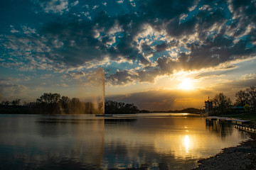 Ada lake in belgrade,serbia