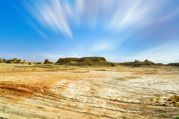Xinjiang Devil City, China's Xinjiang ghost town, wind erosion Yadan landform