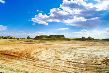 Xinjiang Devil City, China's Xinjiang ghost town, wind erosion Yadan landform