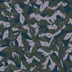 Urban UFO camouflage of various shades of blue, green and violet colors