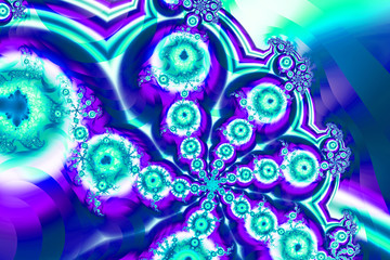 Abstract fractal art background illustration space geometry. Background consists fractal multicolor texture and suitable for use in projects imagination, creativity and design..