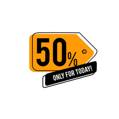 Sale Discount Label, Big Sale Only To Day, Limited Stock 70%, 50%, 80%, off Vector Template Design Illustration