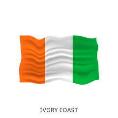 Fototapeta premium Flag of Ivory Coast