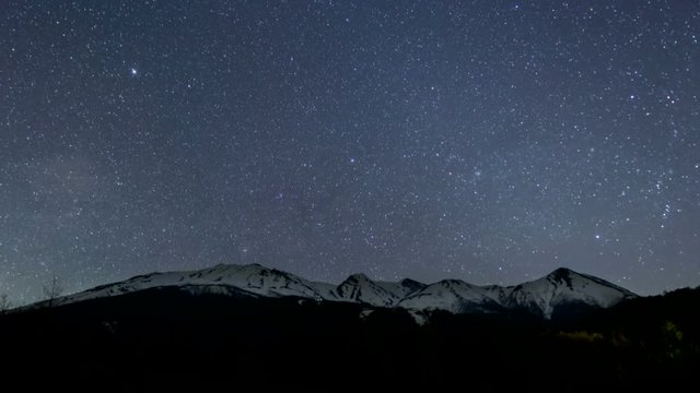 御嶽山に沈む星々Timelapse-DF固定版