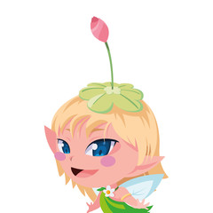 beautiful magic fairy character