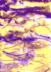 Watercolor background.  Texture made by hand.  Smears, texture, drops, blots. Cover design, postcards,packaging.