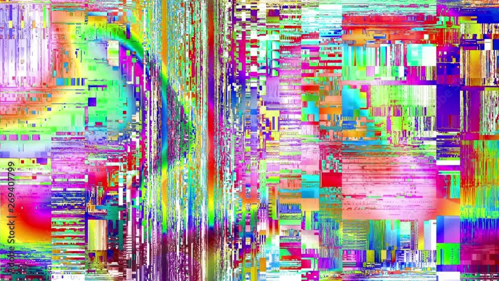 Fototapete abstract dark background with grunge artifacts codec. imitation of a datamoshing video.