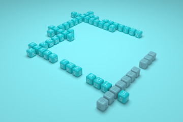 Job Seekers, business keyword crossword. For web page, graphic design, texture or background.