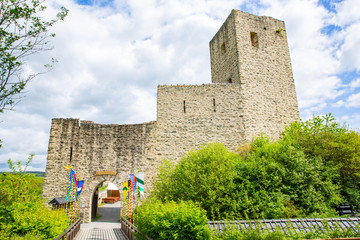 The medieval Freienfels Castle in Hessen, Germany