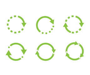 Recycle icon vector.Recycle Recycling set symbol.Ecologically pure funds.Set of arrows.Eco green illustration