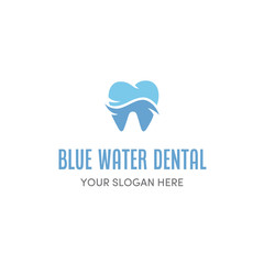 Water Dental Vector Logo